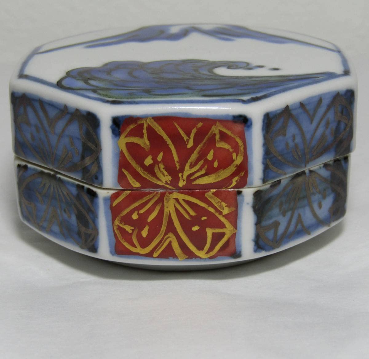 Amazon.co.jp: 《森本昇富士図八角香盒紙箱付》真物保証伊呂波窯新潟