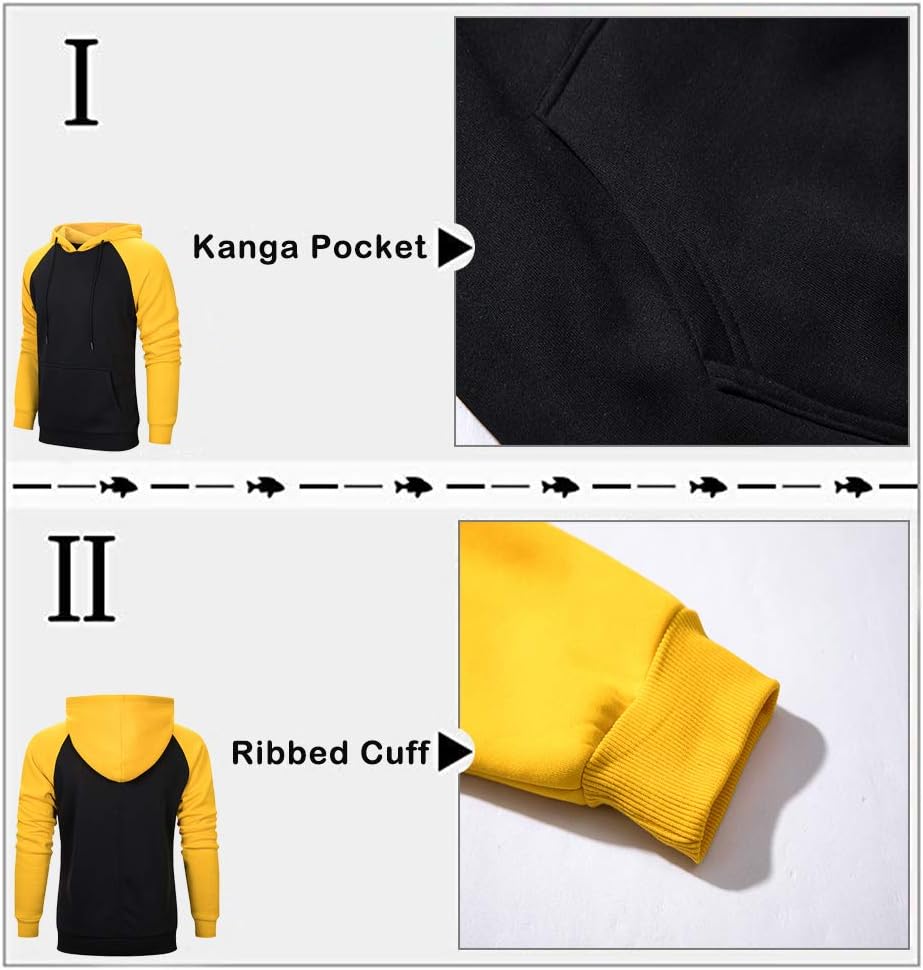 DUOFIER Hoodies for Men Pullover Hooded Sweatshirt with Kange Pocket - Image 5