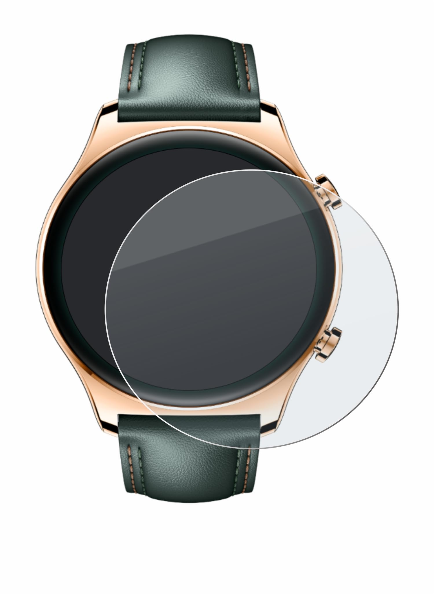 upscreen Matte Screen Protector Glass Film compatible with Honor Watch GS 4 - Anti-Glare, Anti-Fingerprint, 9H Glass Protection, 1-Pack