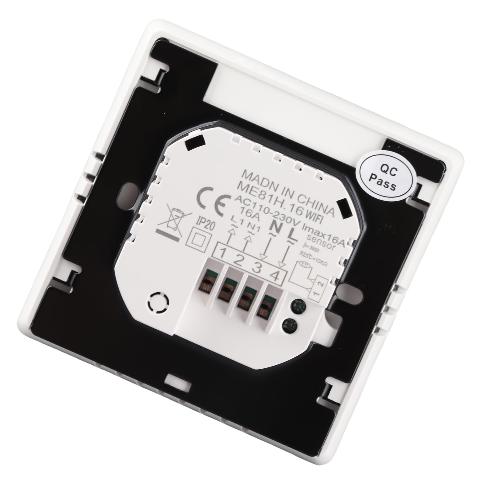 Smart Thermostat, Smart Tuya WiFi Thermostat LCD Display Fußbodenheizung Temperaturregler Wandthermostat für die Warmwasserbereitung (W-2)