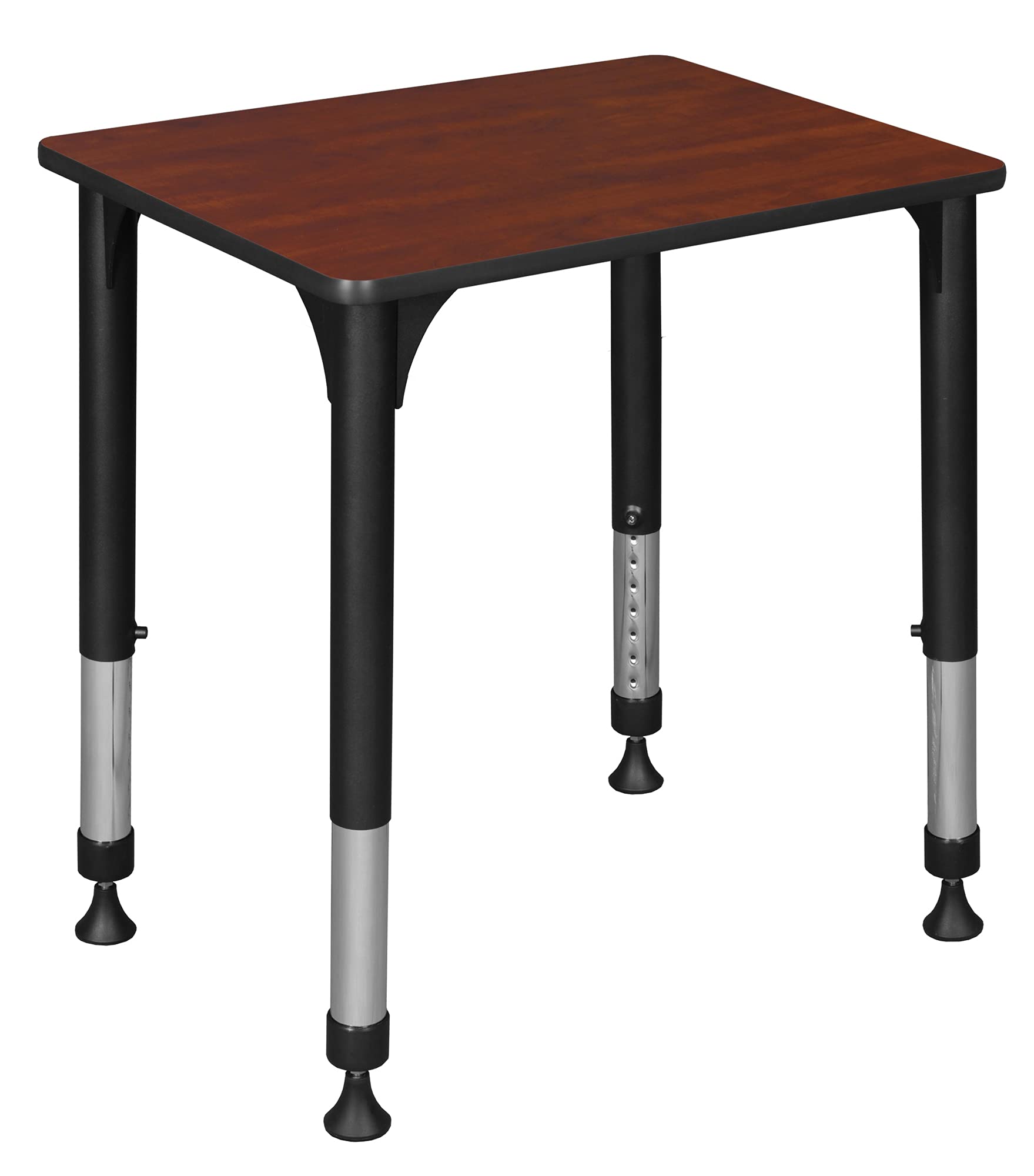 Regency Height Adjustable Rectangular School Student Desk, 18.5"x26", Cherry