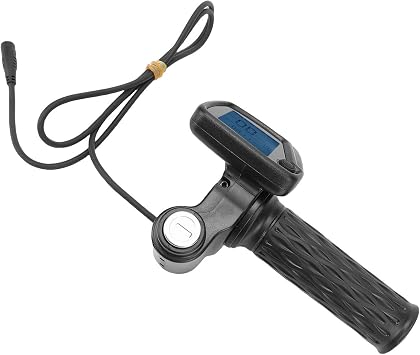Yctze 48V LCD Throttle Integrated Display, Twist Throttle for 01 & Kugoo Wish 01 Electric Dirt Bikes, with Real Time Cycling Data Display