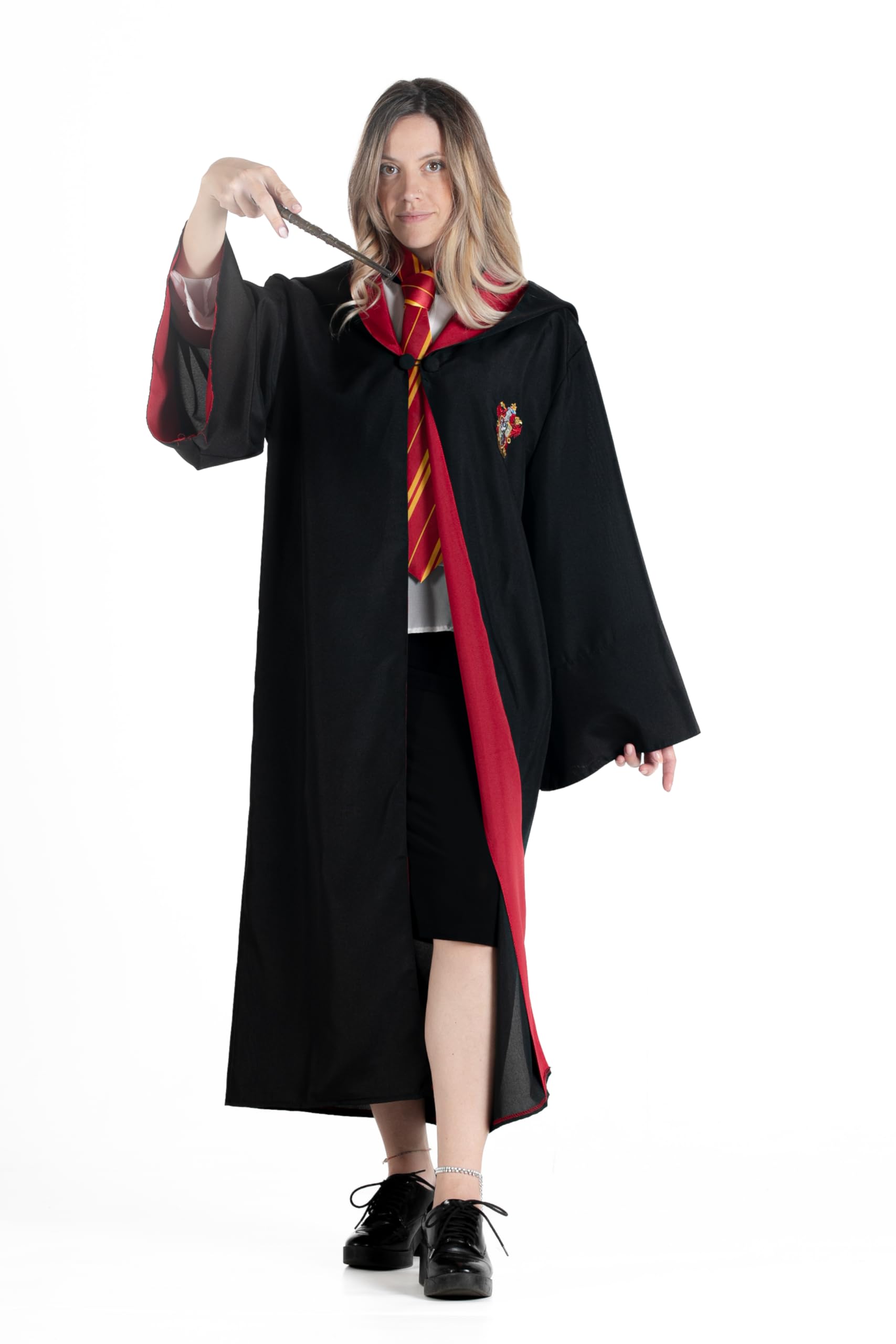 Cloak Cape Tunic Deluxe official Harry Potter Wizarding World (One size adult) with embroidered emblem and tie
