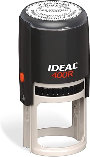 Sello redondo de notas para estado de Virginia | Unidad de autoentintado - Trodat fabricado ideal 400r con durabilidad avanzada