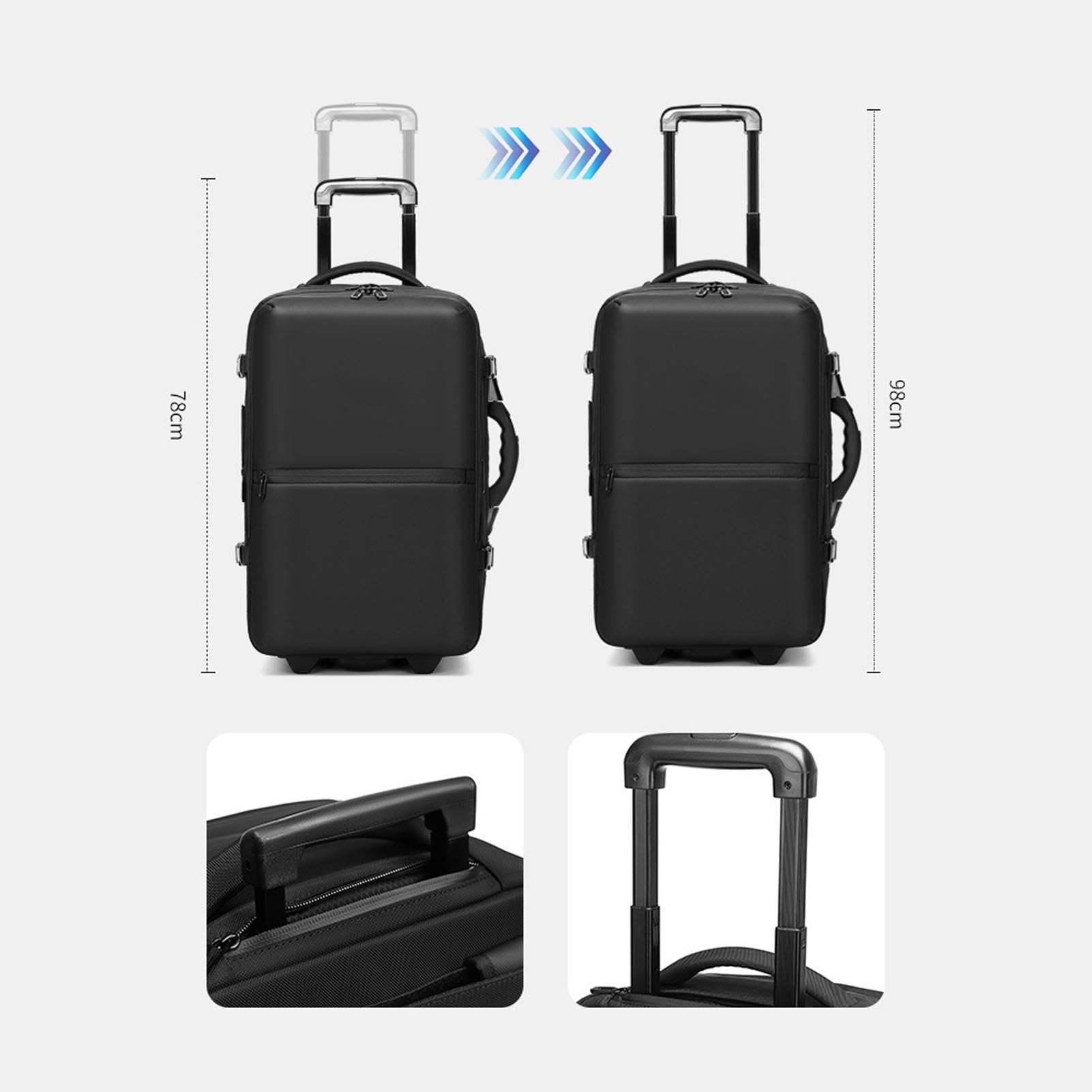SIXRUN Sac à Dos de Compression Sous Vide de Grande capacité, avec Pompe Rechargeable et Serrure TSA pour L'organisation de Voyage