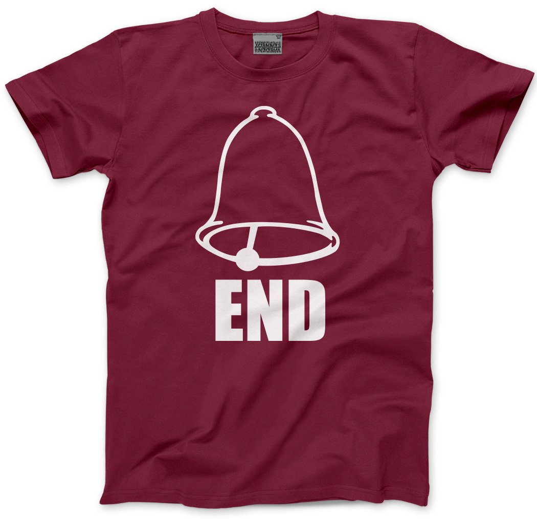 Hotscamp Men's Maroon Bell End Knob Head Unisex T-Shirt - XXX-Large