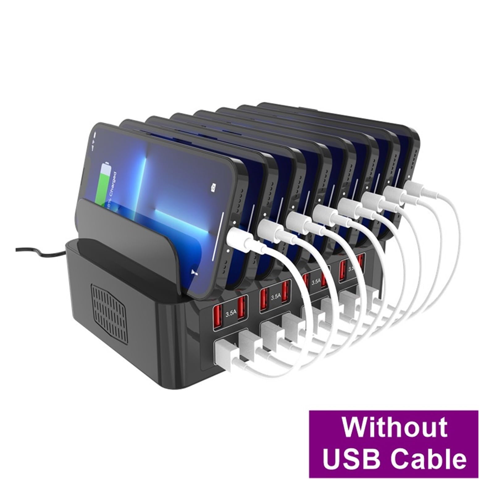 Supporto For Stazione Di Ricarica MAX Universale Multi USB Da 150 W Con 16 Porte E 3,5 A Capacità Di Ricarica Rapida(100W 7 Ports USB)