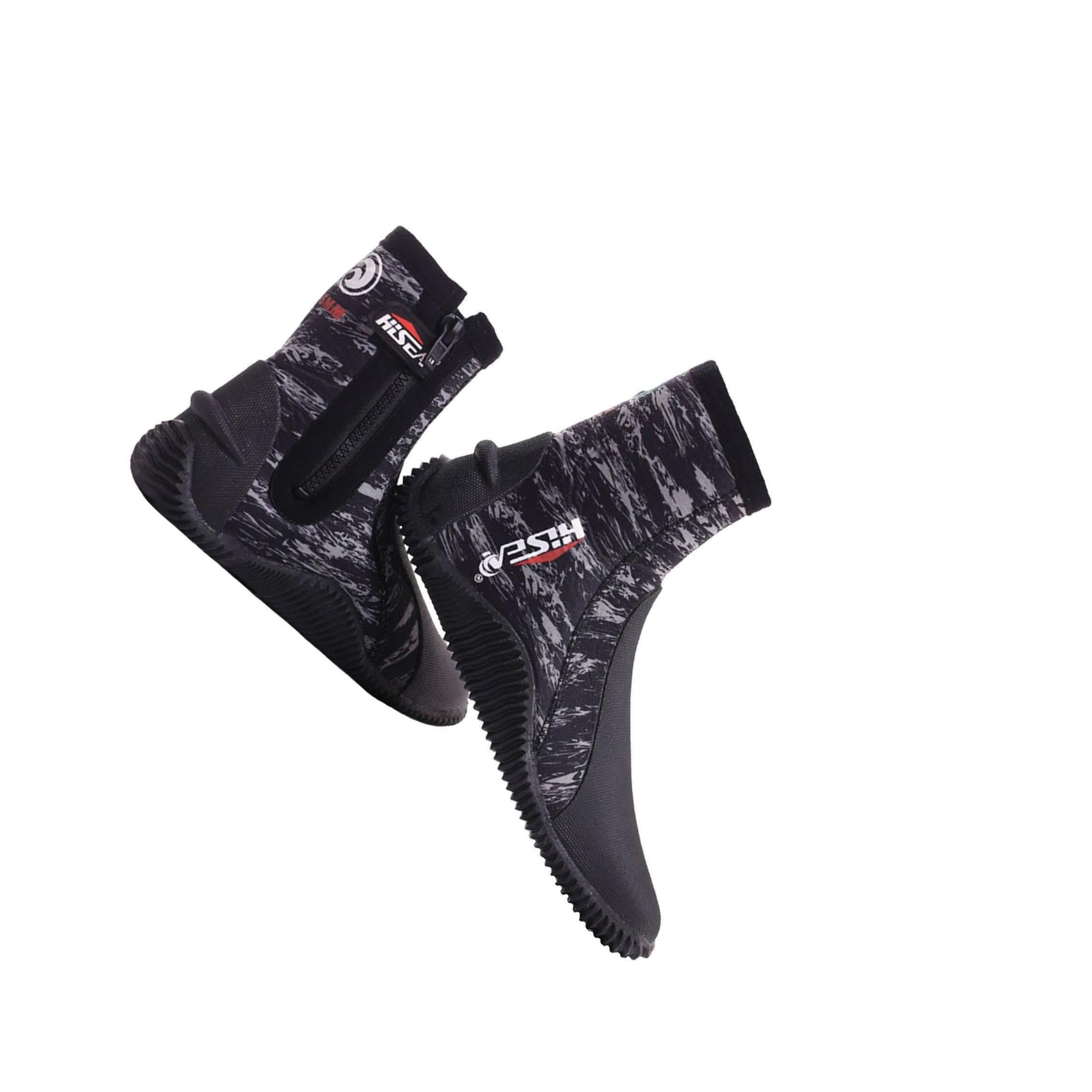 Neopren Tauchschuhe, Unisex, Wasserschuhe mit Rutschfester | Gummisohle, 5 mm dick, bequem und ideal für langes Training.