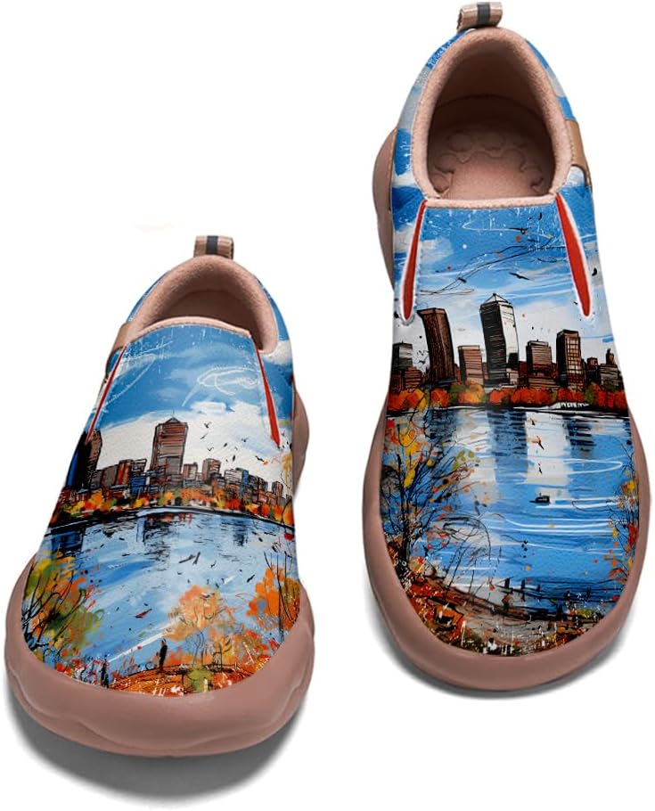 Kid's Slip On Loafers Boys Girls Art Painted Walking Shoes Lightweight Cozy Casual Travel Sneakers