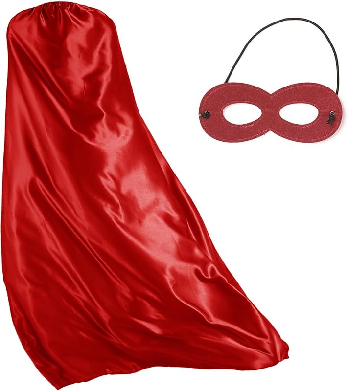tiggell Disfraz de héroe unisex Capas y máscaras para mujeres y hombres Fiesta de Halloween Vestir Vampiro Carnaval Cosplay