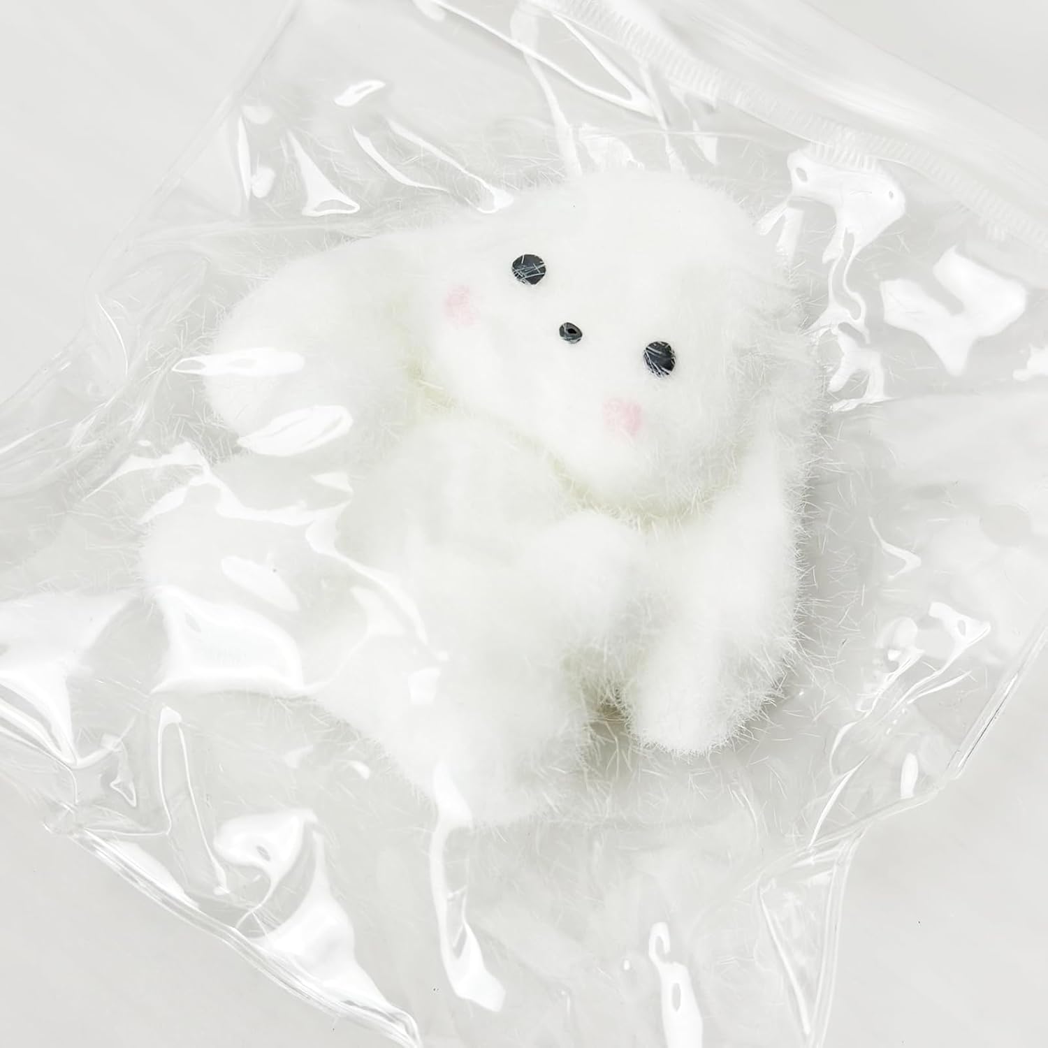 Easter Taba Squishy Bunny Handmade Fidget for Adults Teens Ultra Soft Flocked Silicone Rabbit Stress Relief Ball & Desk Decor Sticky Slow Rising Sensory Animal for Anxiety Hand Exercise