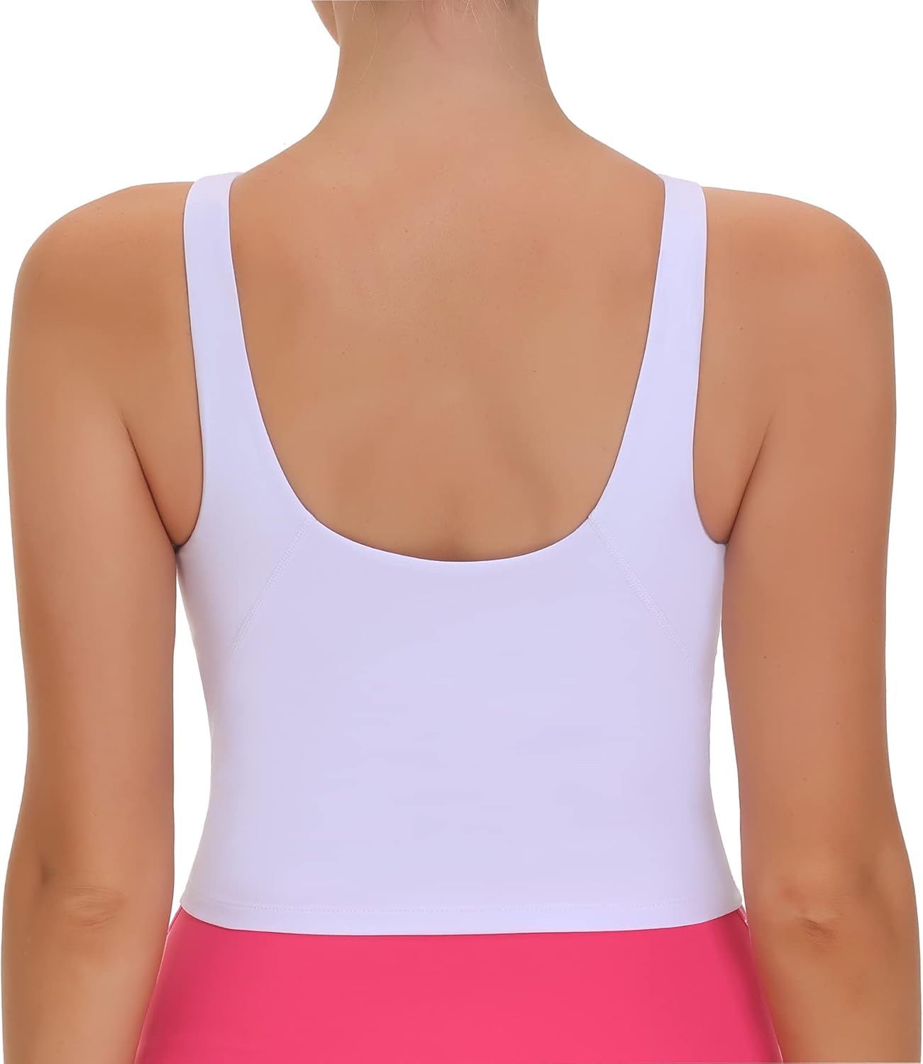 THE GYM PEOPLE Women's Sports Bra Sleeveless Workout Tank Tops Running Yoga Cropped Tops with Removable Padded - Image 2