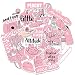 Cute Laptop Stickers for VSCO Girls[50PCS] - Pink Cartoon Sticker for Water Bottle Hydro Flask Macbook iPhone Phone Case iPad Bike Bumper Skateboard Luggage Bomb Waterproof DIY Decoration Gift Sticker