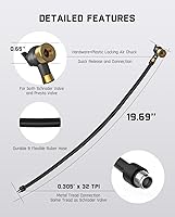 Vista 8 de Fanttik Adaptador de manguera de bomba de aire e inflador de neumáticos X9 Pro Compresor de aire portátil