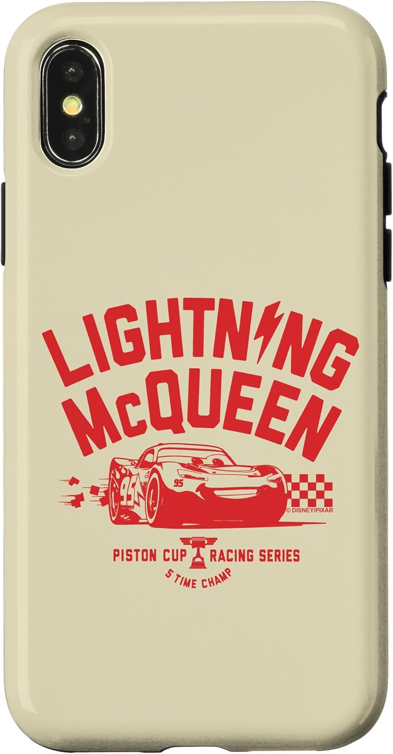 Disney Pixar Cars Lightning McQueen Piston Cup Racing Series Case for iPhone 16 Pro Max