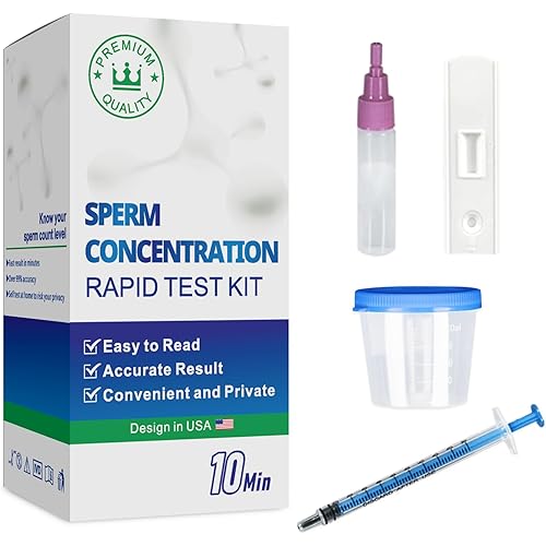 Fertility Home Test Kit for Men- Convenient, Private-Shows NorLow Sperm Count, Male Fertility Testing System, Accurate- Easy to Read Resultsmal or Low Sperm Count.