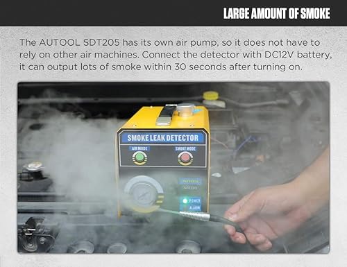 Miniatura 3 de Detector de fugas de humo, probador de diagnóstico de fugas de combustible automotriz de 2 modos, probador de fugas del sistema de tubería de