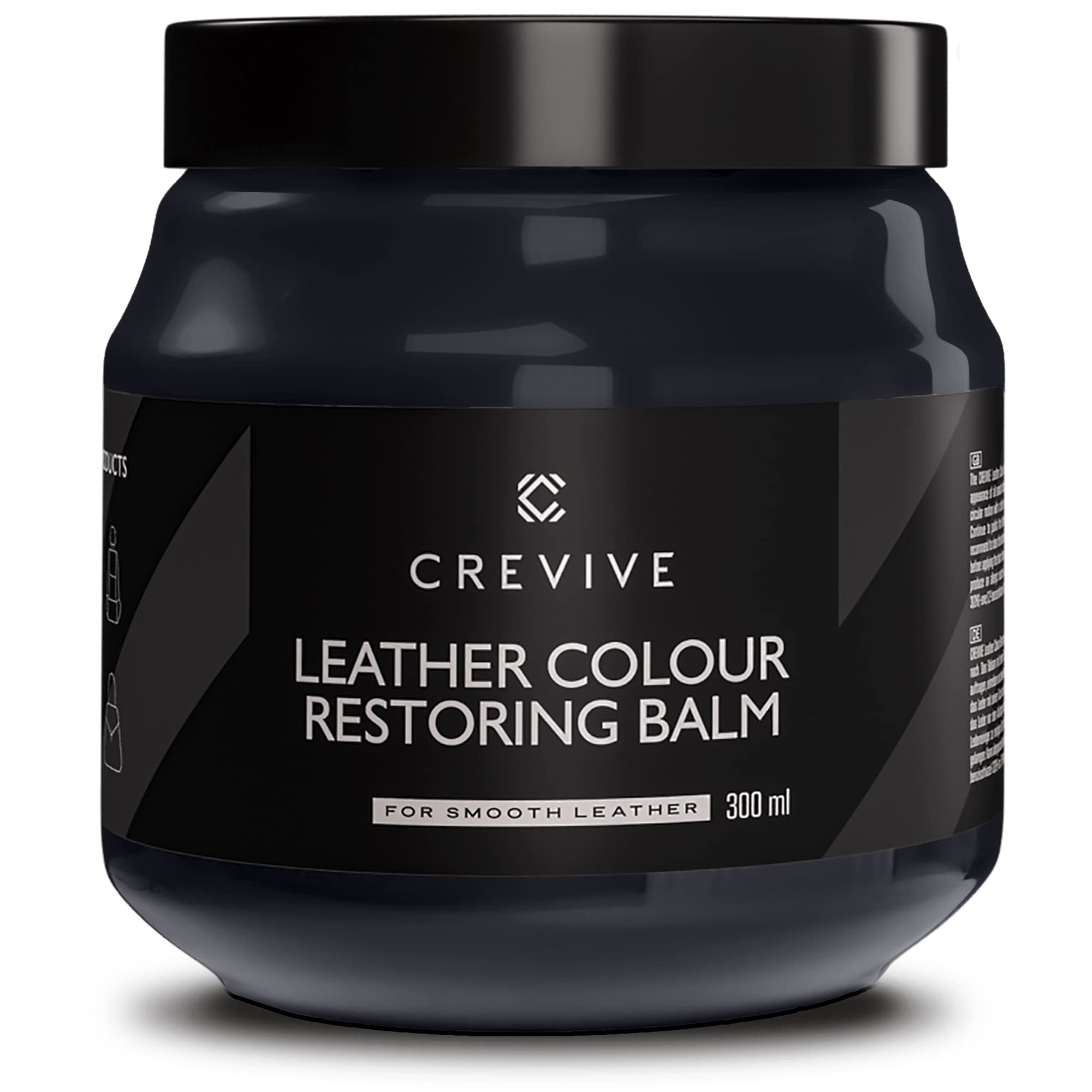 CREVIVE Leder Reparatur Set Marineblau 300 ml (Blau) - Lederpflege Auto - Lederreparatur Sofa - Autositz Reparatur