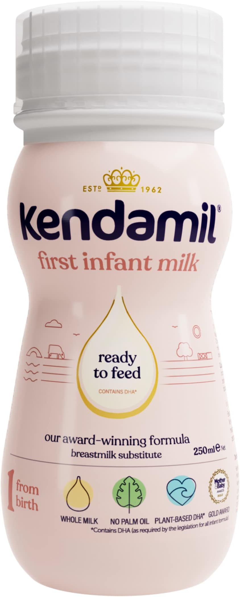 Kendamil First Infant Milk 1, from Birth, 250ml