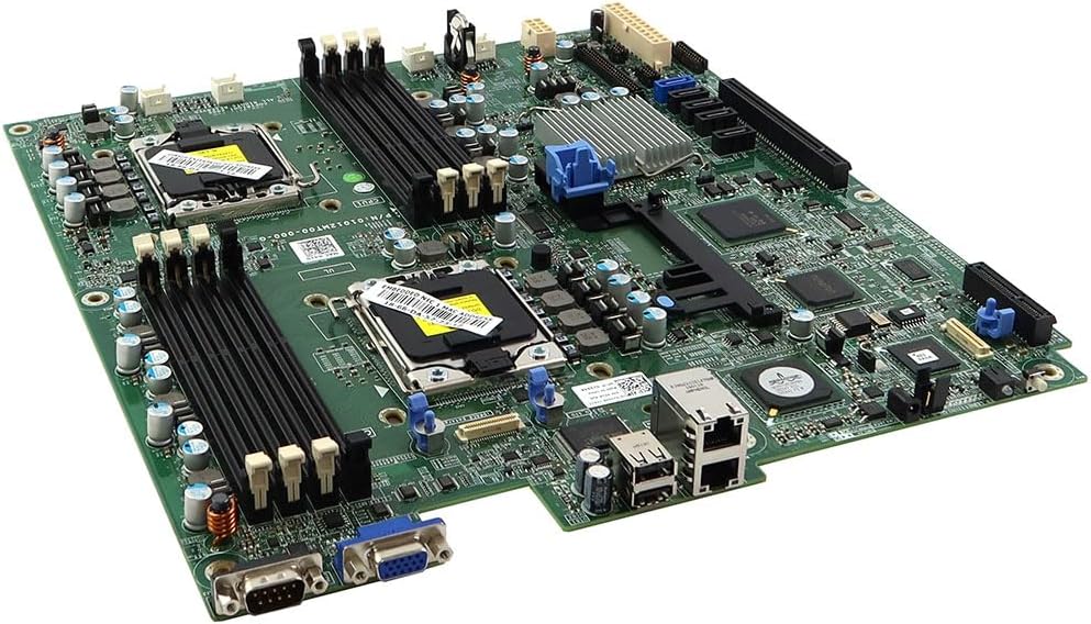 Server Motherboard 1V648 01V648 CN-01V648 Compatible Replacement Spare Part for Dell PowerEdge R410 Series Intel Chipset 5500 Dual Socket LGA1366 DDR3