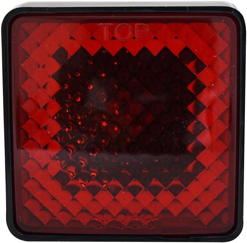 Bully CR-007A Black Finish ABS Plastic Universal Fit Truck LED Brake Light Hitch Cover Fits 2" Hitch Receivers for Trucks from Chevy (Chevrolet), Ford, Toyota, GMC, Dodge RAM, Jeep