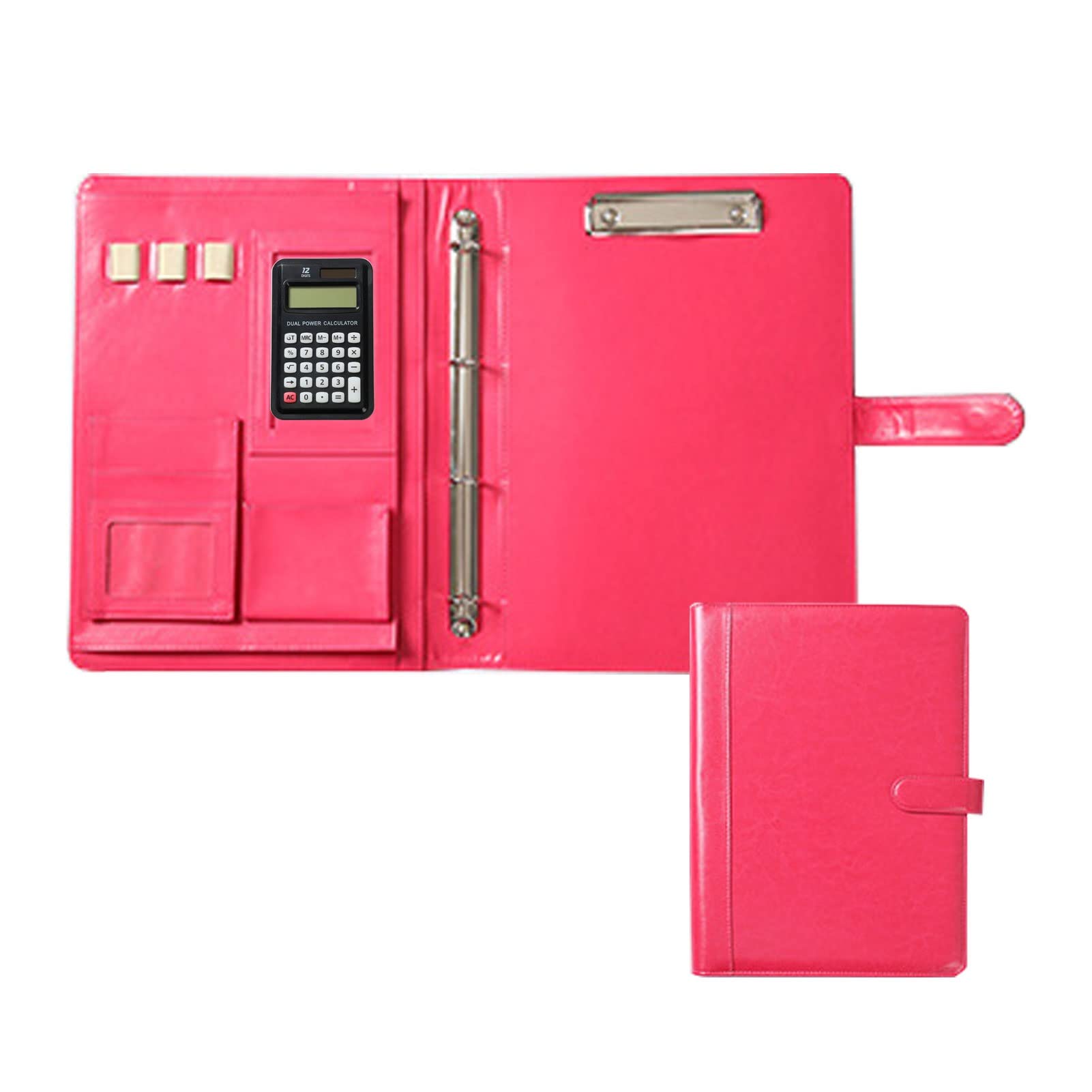 Cartella Portadocumenti A4 In Pelle PU - Con Scomparti Per A4, A5, Portapenne E Clip - Foto 4