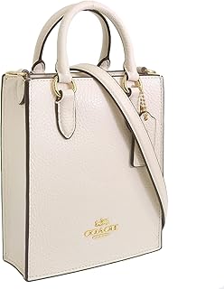 [COACH] [コーチ] バッグ レディース トートバッグ 2way 斜めがけ アウトレット ショルダーバッグ レザー 革 ブランド CJ500 ミニ トート NORTH SOUTH MINI TOTE (CHALK/ホワイト) [並行輸入品]