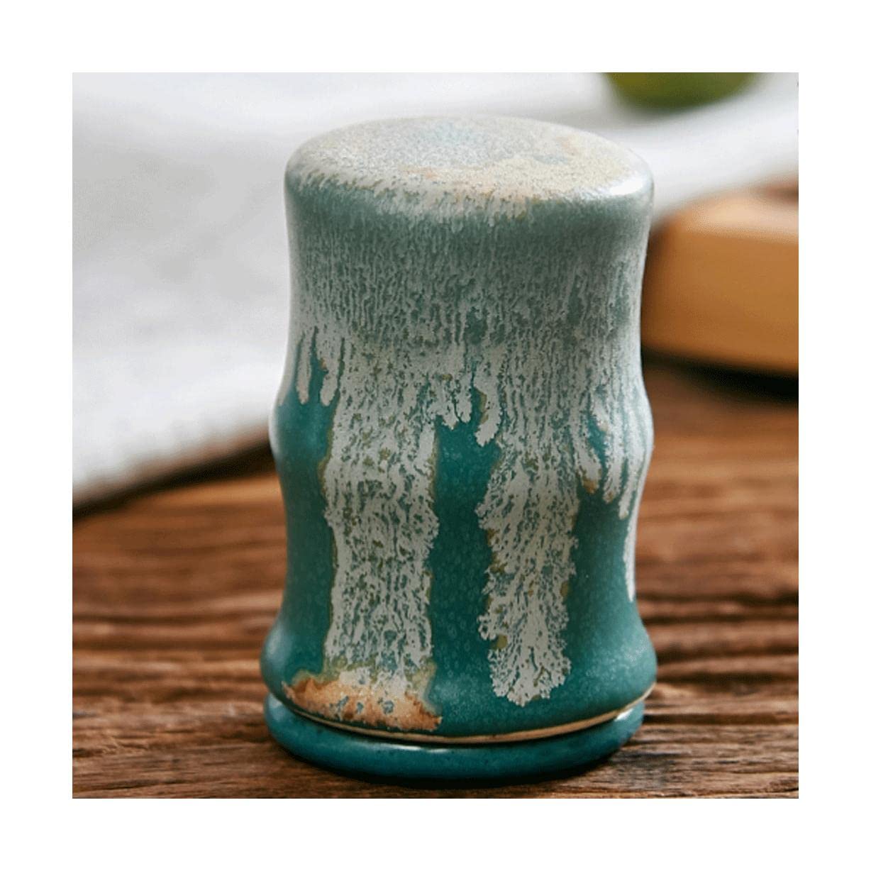 MRKU Toothpicks Dispenser Toothpick Box Holder Fashion Ceramic with Lid Chinese Container Novelty Chic