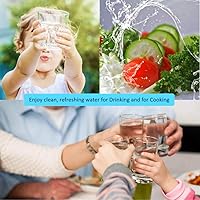 Vista 2 de Anchor AF-1002 - Cartucho de repuesto de 3 etapas para sistemas de filtración de agua de encimera, elimina metales pesados, cloro, PFAS, mal sabor