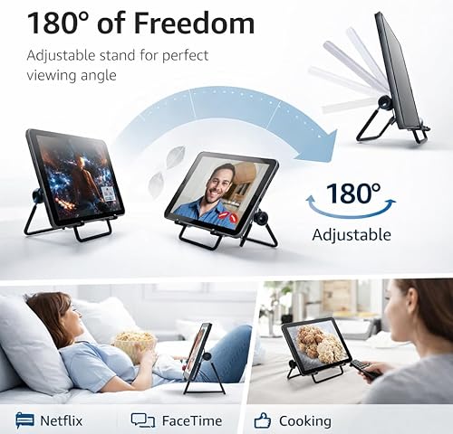 Miniatura 6 de Mizi Soporte ajustable para tablet – Soporte de escritorio plegable antideslizante para tabletas de 9 a 12.9 pulgadas, iPad, Samsung Galaxy Tab,