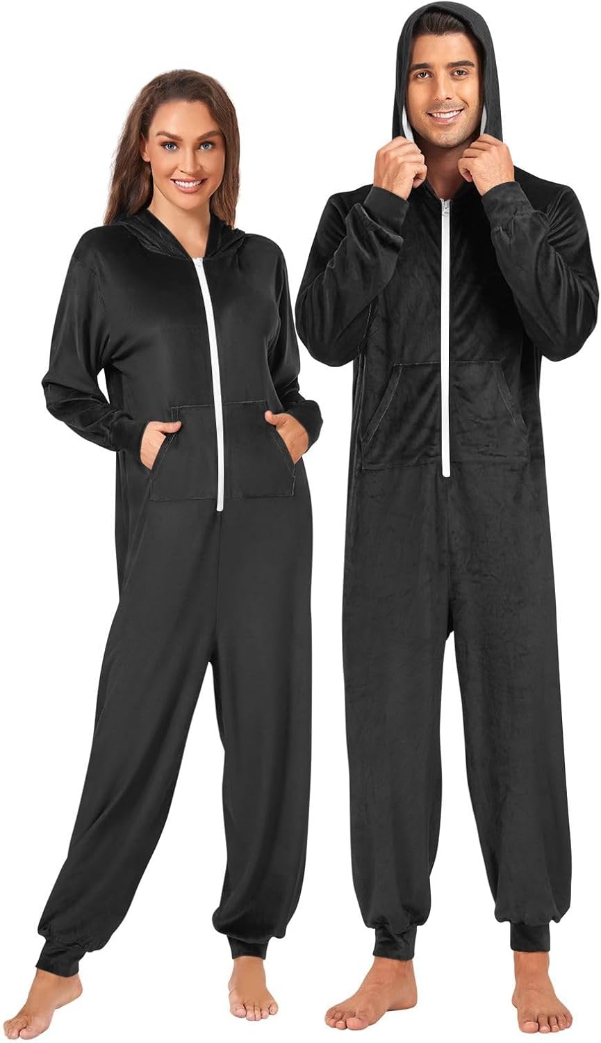 QUGRL Onesies Adult Pajamas Costume for Women Men Unisex Cosplay Sleepwear Homewear Suit Winter S-XL