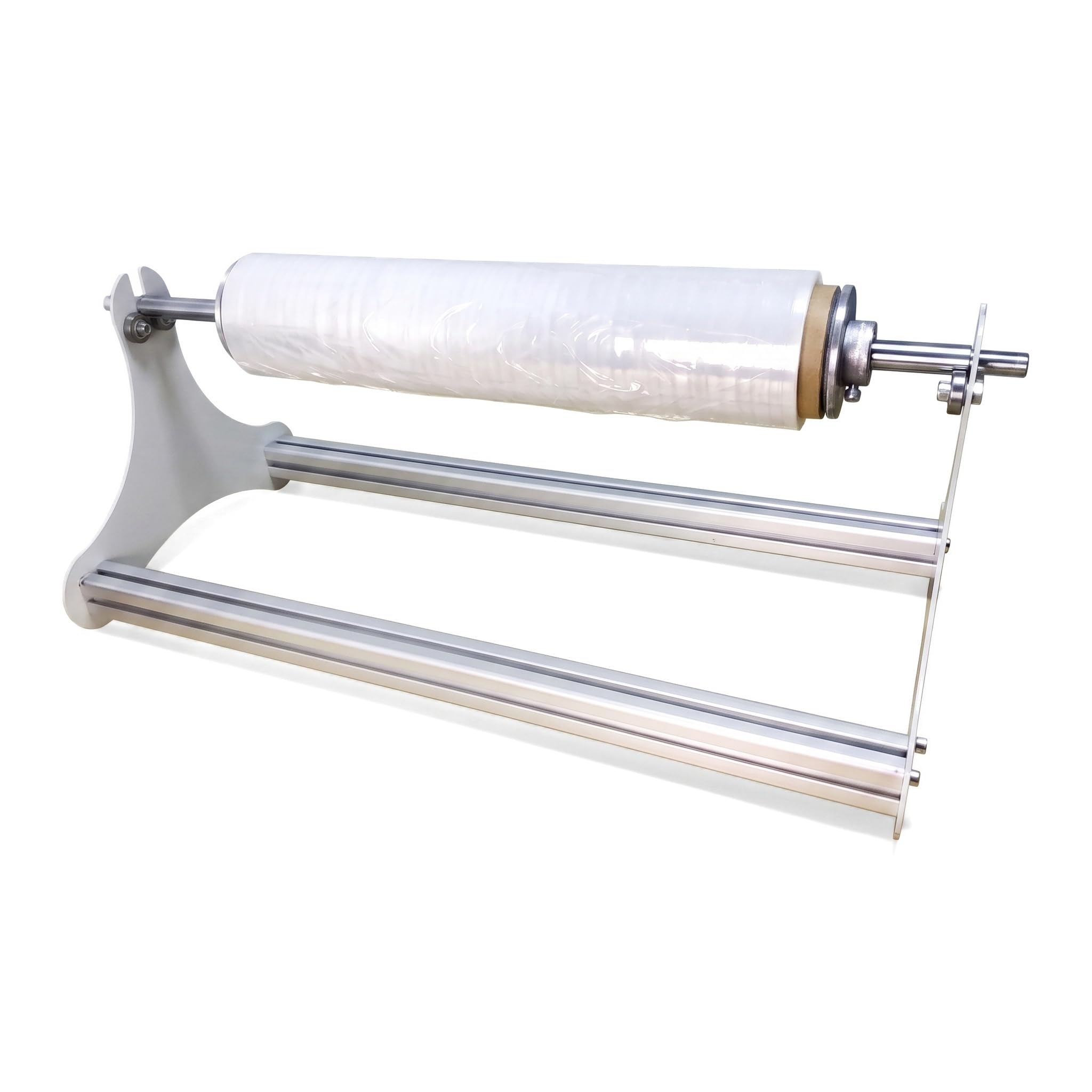 Dévidoir De Film Étirable De 40 Cm (15,75 Po), Outil Demballage Manuel Pour Palettes, Pour Mandrin En Papier De 75 Mm, Support En Alliage Daluminium, Pour Lemballage De Produits Alimentaires