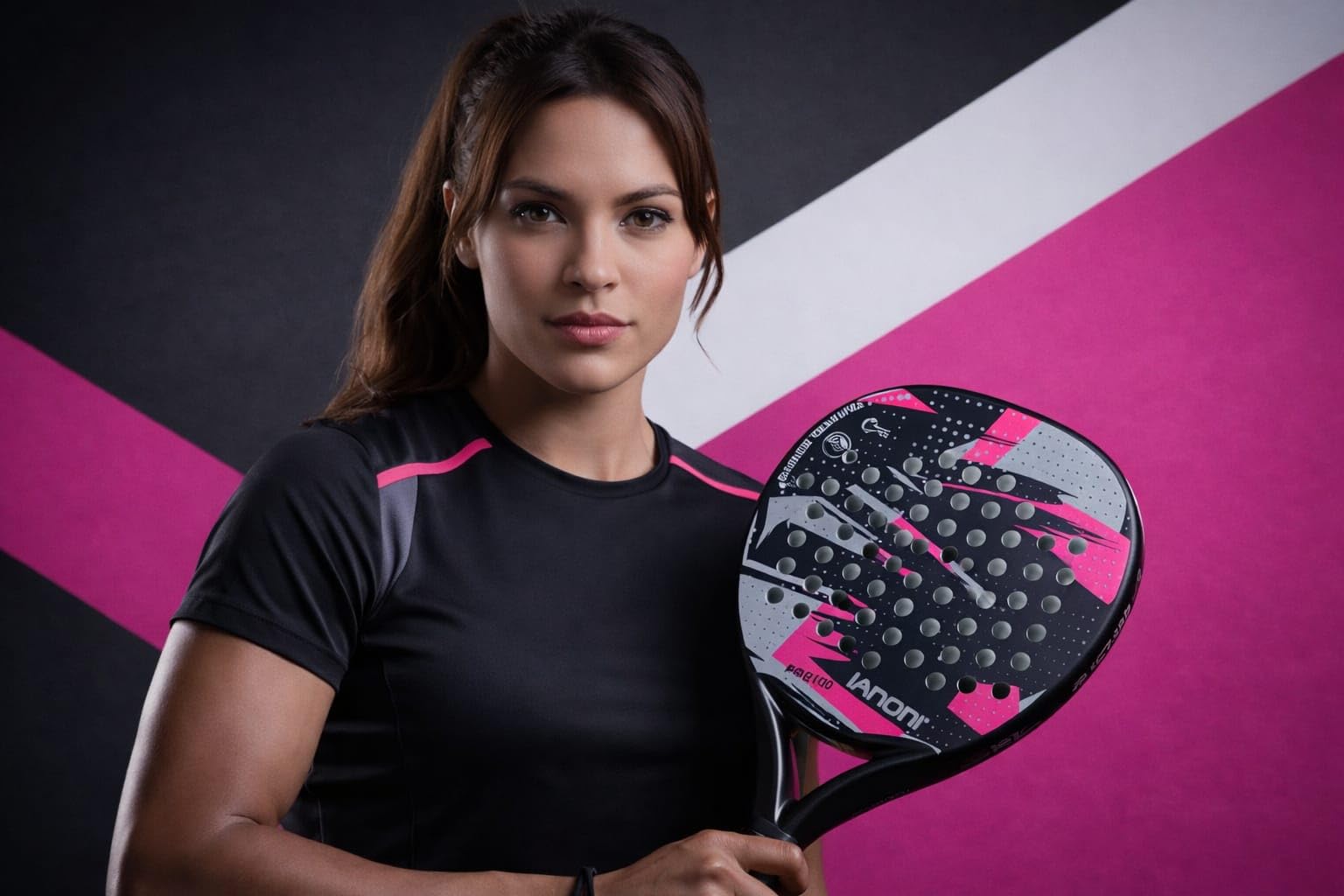 Ianoni Juego de iniciación de pala de pádel, 2 palas + 3 pelotas de pádel Pro S, jugadores principiantes e intermedios