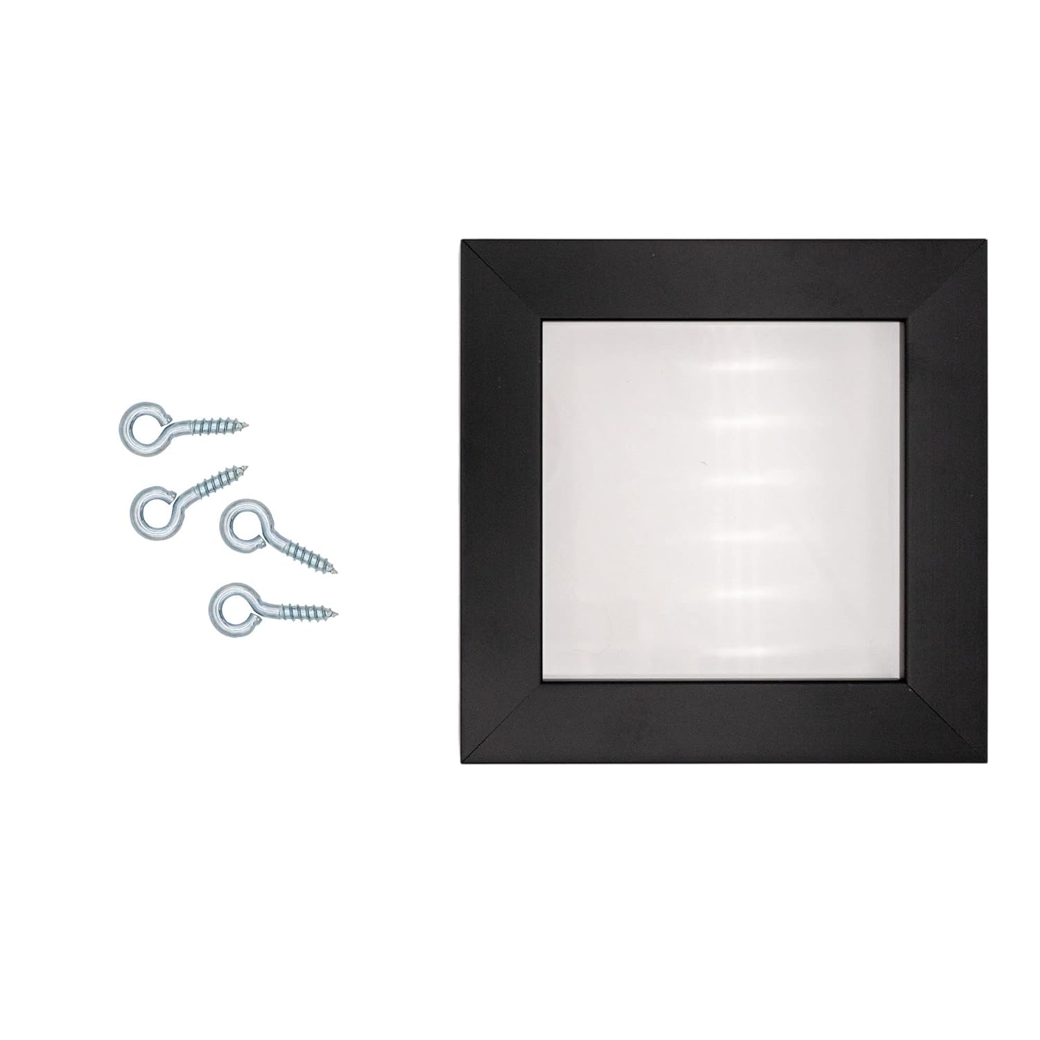 1-3/8" Zinc-Plated Screw Eyes for Picture Framing - 1/4" Eye 13/16" Shank Pack of 1000