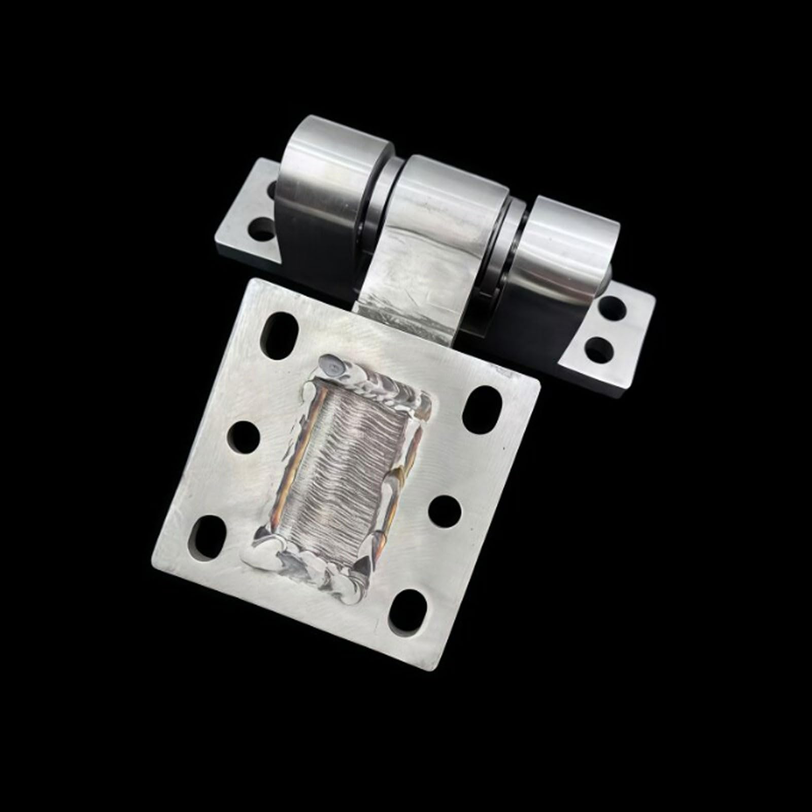 Bisagra de acero inoxidable 304 resistente engrosada, bisagra rodamiento plegable 180° for gabinete distribución industrial puerta grande