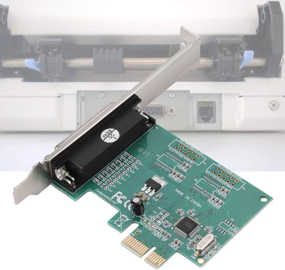 DB25 LPT Printer to PCI E Adapter, Parallel Port DB25 Printer Converter Adapter