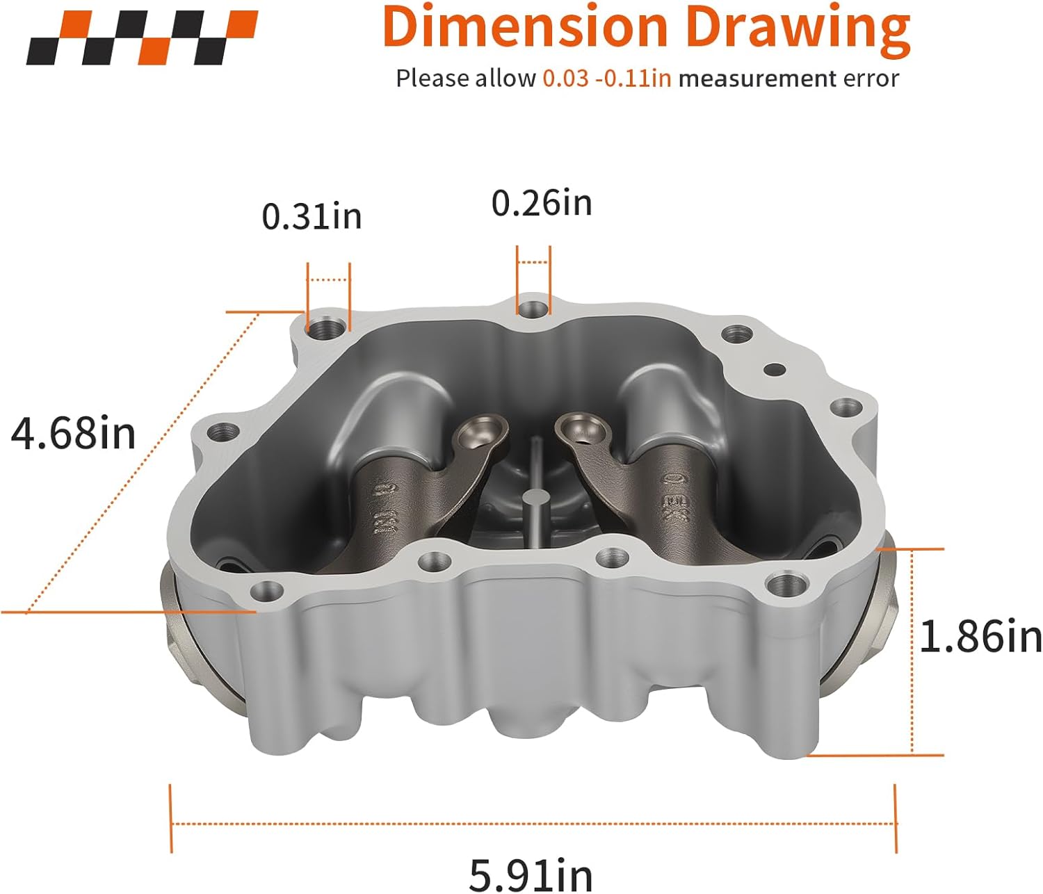 Cylinder Head Cover For Honda Sportrax Recon 250 TRX250 EX/TE/TM TRX250X 2001-2024 12310-HN6-010