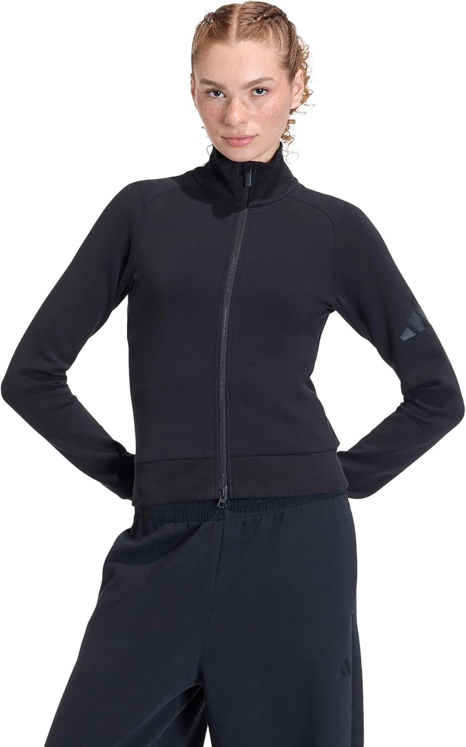 adidas womens All Szn Soft Lux Slim Track Top