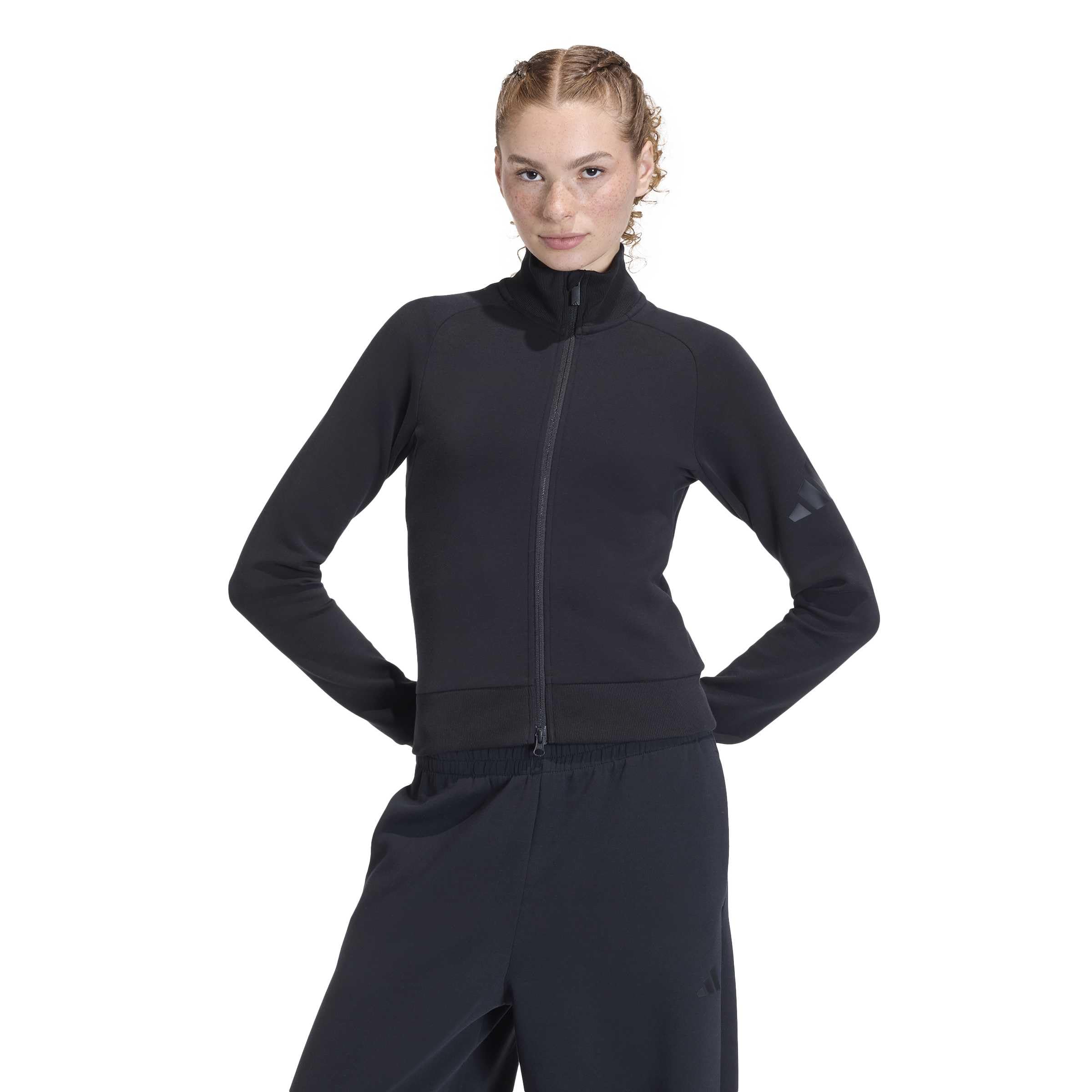 adidas Women's Soft Lux Trainingsjacke, schmal geschnitten