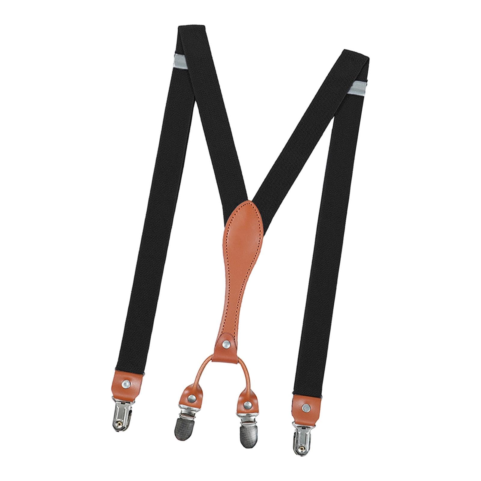 Mens Suspender Decorative Y Back Button Suspender for Jeans T Shirts Tuxedos| Adjustable | Elastic | Heavy Duty | Comfortable-image-8