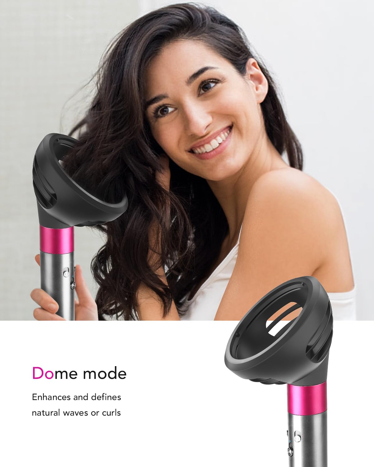 Wave+Curl Diffusore Attacco per Dyson Airwrap, ugello diffusore aggiornato per Dyson Airwrap HS01 HS05 HS08 Airwrap i.d