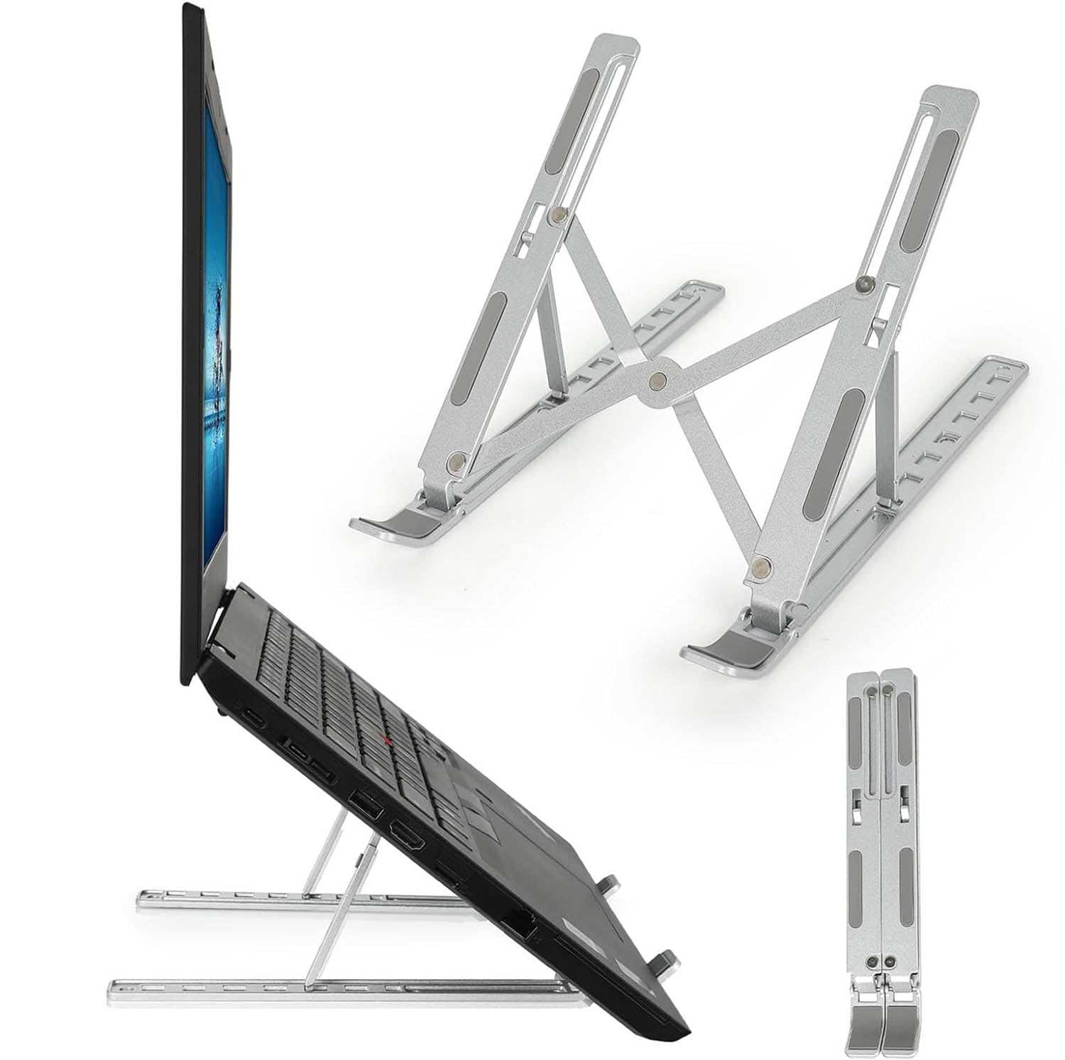 ZURU BUNCH® Laptop Stand, Plastic Laptop Stand for Desk, 6-Level Adjustable Laptop Riser, Ventilation and Heat Dissipation, Sturdy and Durable Laptop Stand (B0DF52C1YP) Amazon Price History, Amazon Price Tracker