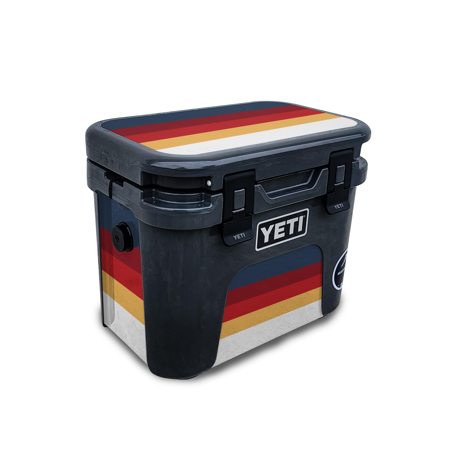Skin Compatible with Yeti Roadie 15 Hard Cooler - Vintage Lines - Premium 3M Vinyl Protective Wrap Decal Cover - Easy to Apply | Crafted in The USA by MightySkins