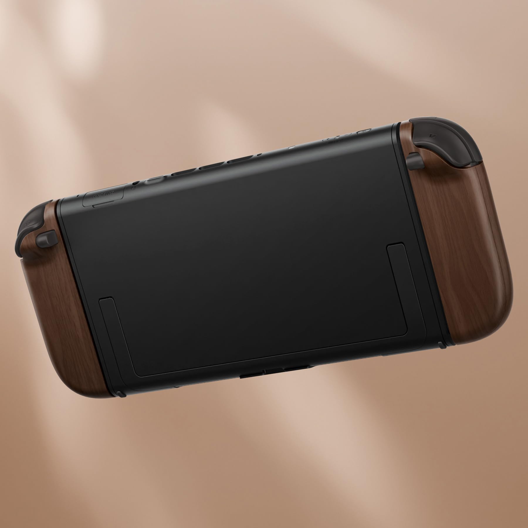 eXtremeRate DIY-Ersatz Full Shell & Button Zubehör für Switch 2 Joycons, Deluxe Version Front Gehäuse/Back Case/Griff Deko-Streifen/Mittel Rahme/Knöpfe Set für Nintendo Switch 2 Joy Con-Holz Optik