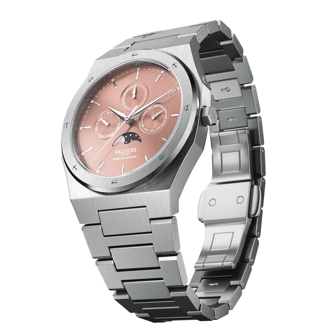 Valuchi Reloj Indicador Automático de Día y Noche con Calendario Lunar para Hombre