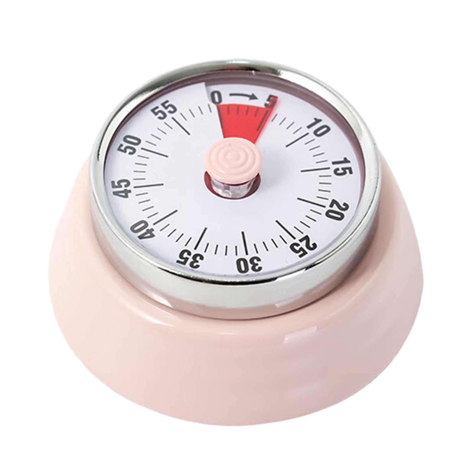 Friendly Mechanical Timer Stainless Steel Visual Countdown for Kitchen Baking Battery Easy Time Management Tool