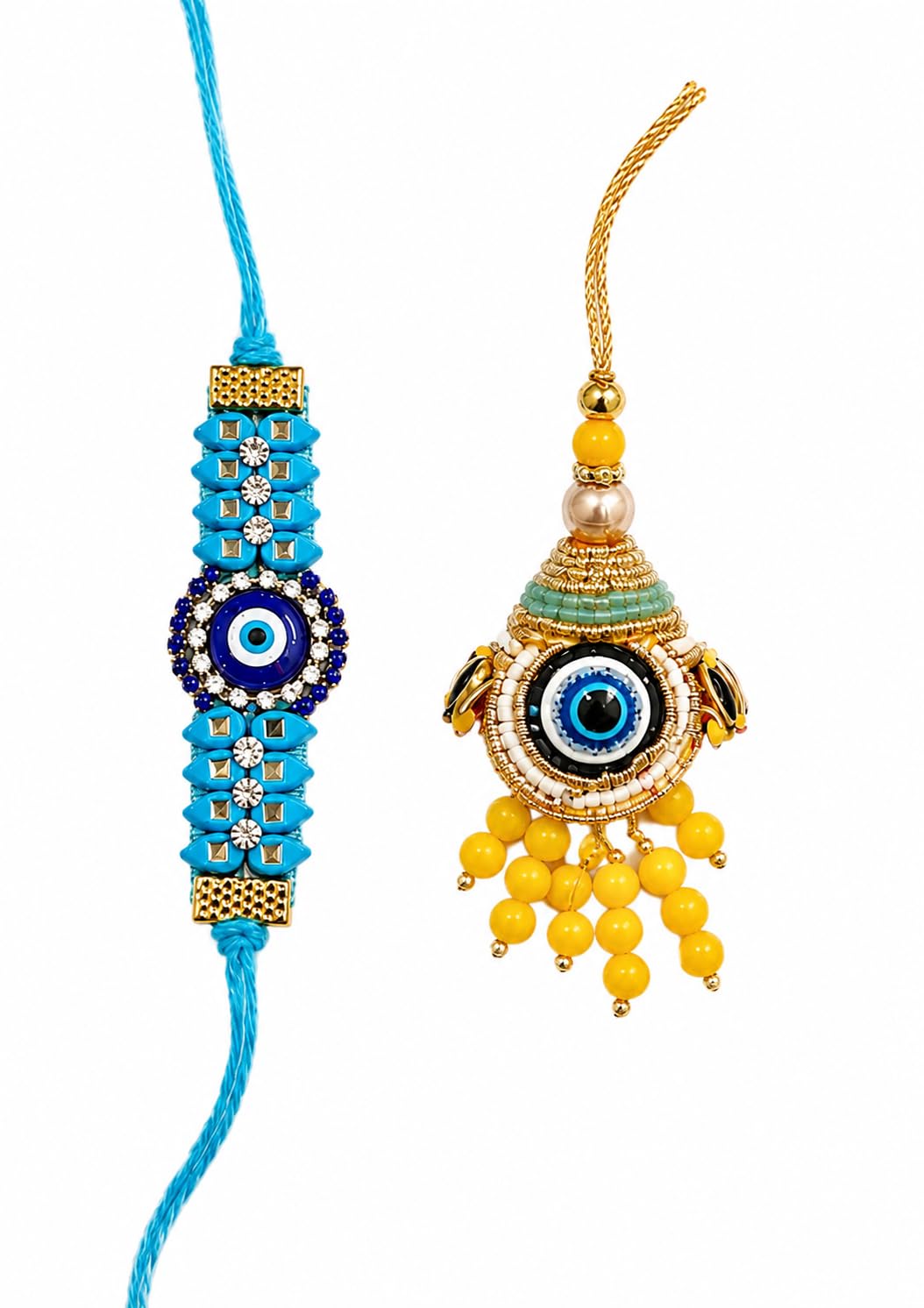 rakhi for brother and bhabhi combo | bhaiya bhabhi rakhi set | chuda combo of 2 | gift for brother | lumba rakhi for bhabhi with puja samagiri