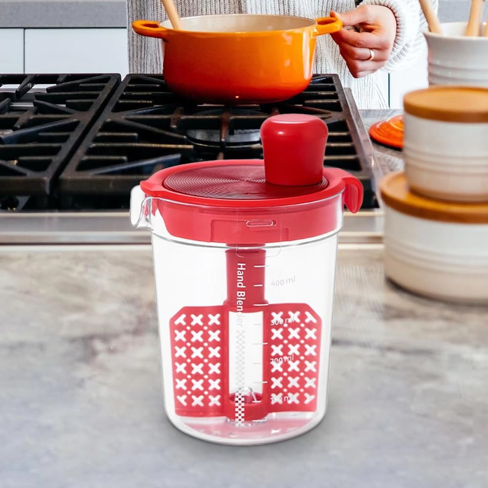 Mixeur manuel pour vinaigrette, avec séparateur d'œufs, appareil de cuisine multifonction pour vinaigrettes, sauces et huiles B