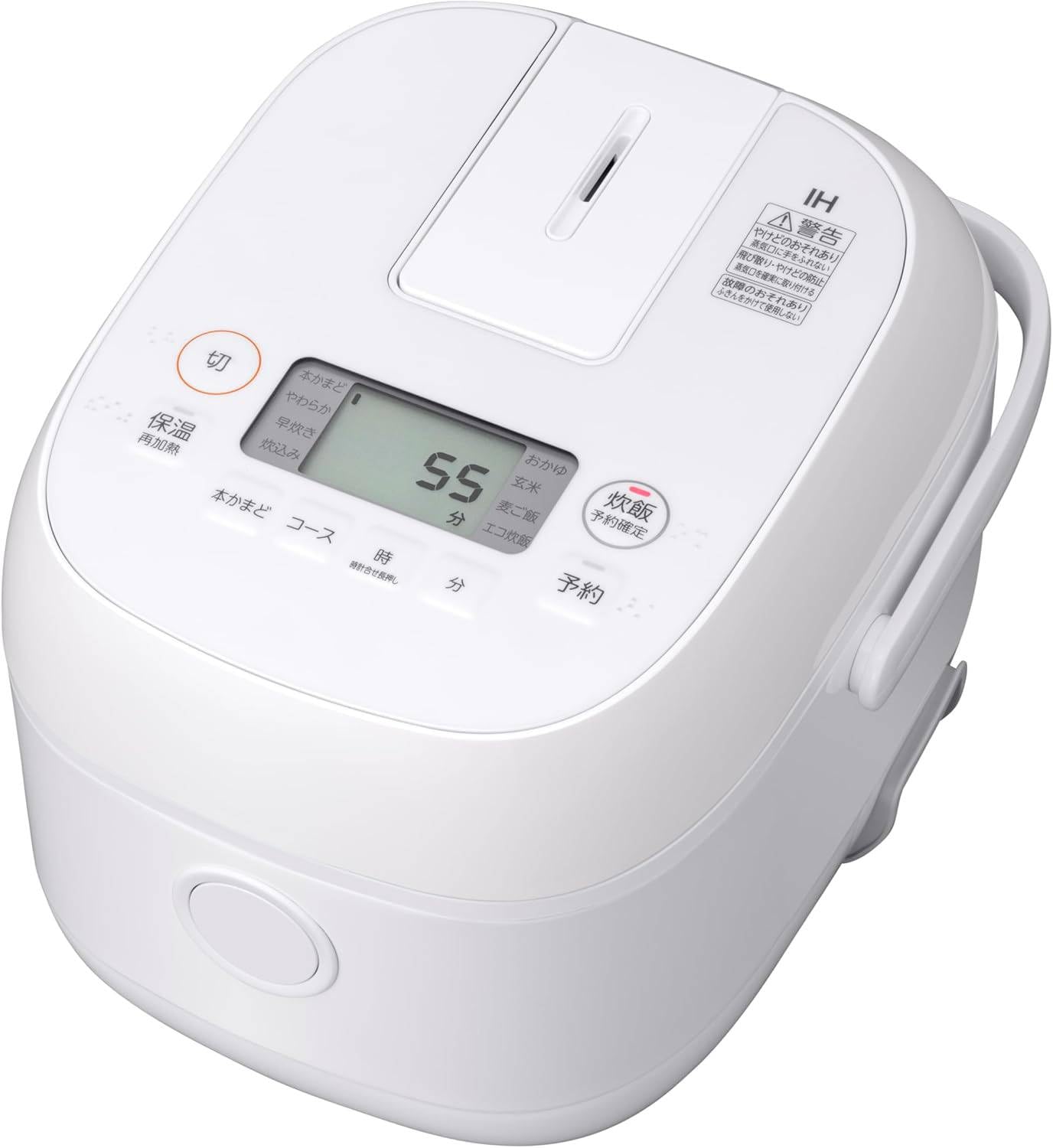Amazon | 炊飯器 3合 一人暮らし IH 玄米 保温 24時間 ホワイト | ノー