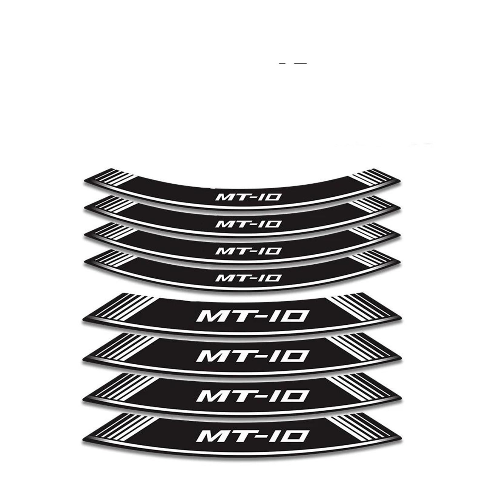 Stickers Motorcycle Stickers Reflective Wheel Rim for MT-10 MT10 Mt 10(Style 3)